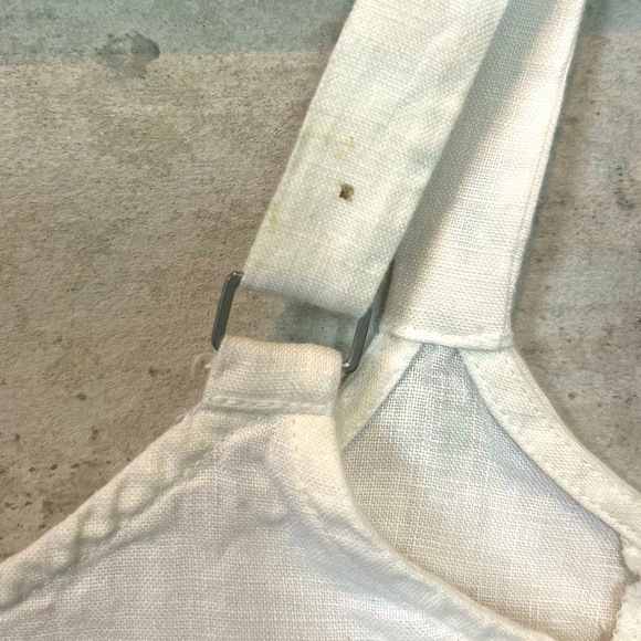 Eileen Fisher 100% Organic Linen Ivory Strappy Sequined Tank Top Sz 2X Beach - Picture 11 of 16